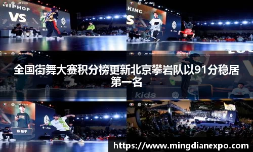 全国街舞大赛积分榜更新北京攀岩队以91分稳居第一名